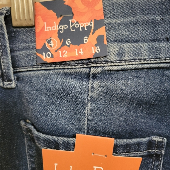 Indigo Poppy Women's Tummy Control Slim Bootcut Jeans - Picture 5 of 5